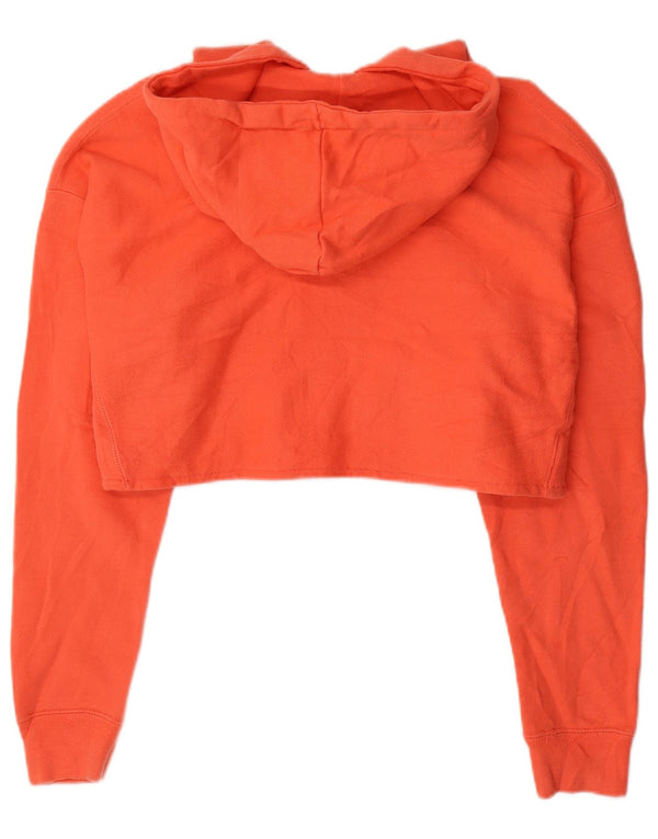 CHAMPION Γυναικεία αντίστροφη ύφανση Oversized Hoodie Jumper UK 16 Large Orange