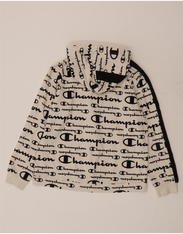 Champion Boys Zip Hoodie πουλόβερ 11-12 ετών μεγάλο λευκό χρώμα