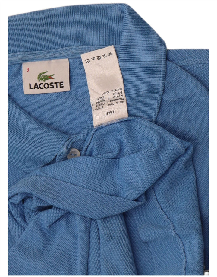 Ανδρικό μπλουζάκι πόλο Lacoste, μέγεθος 3, μικρό μπλε βαμβακερό