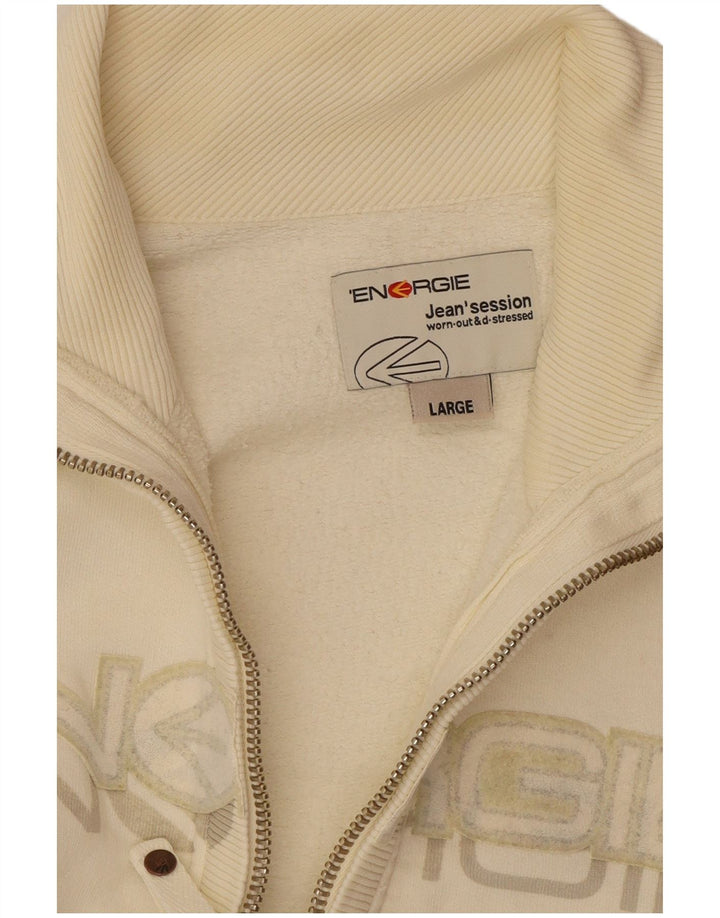 Ανδρική φόρμα φόρμας Energie Graphic Top Jacket Large Off White