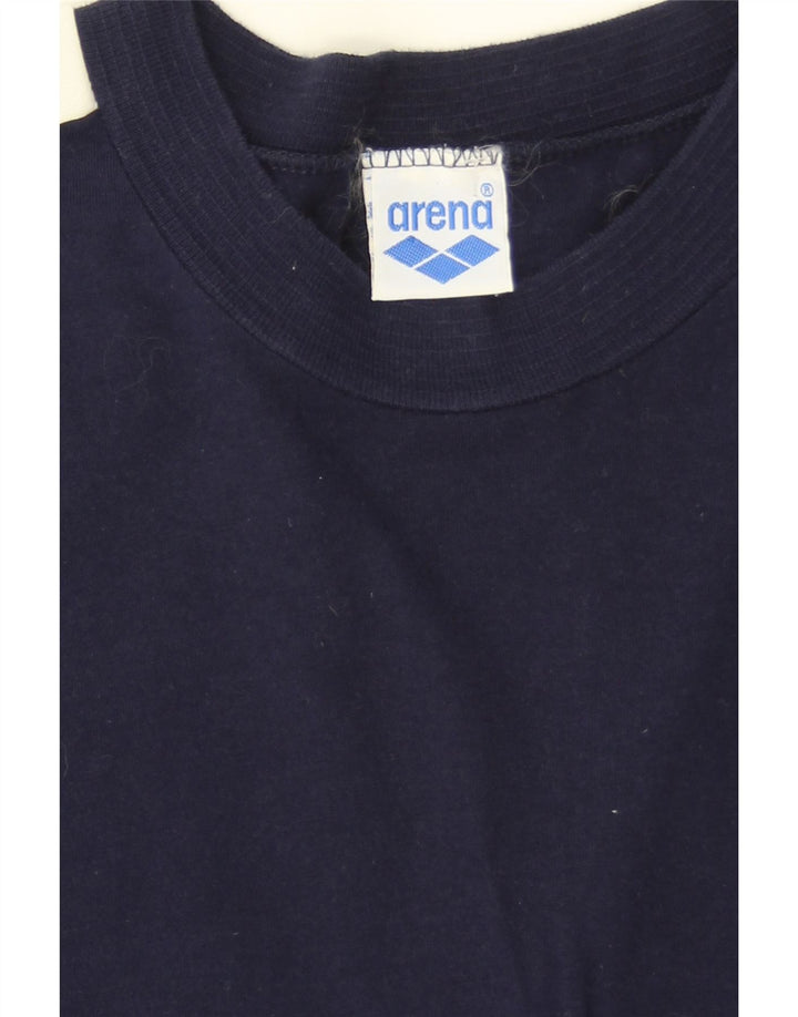 Ανδρικό γραφικό T-shirt Arena Top Small Navy Blue Colourblock