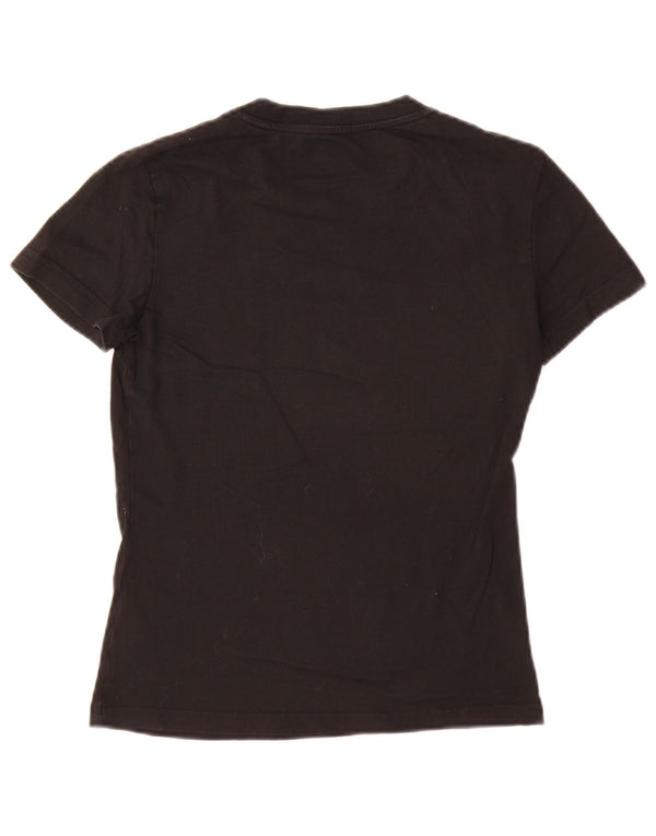 Γυναικείο γραφικό μπλουζάκι Adidas Terrex Top UK 4/6 XS μαύρο βαμβακερό