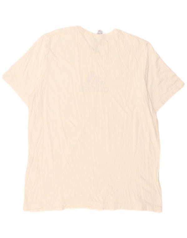 Ανδρικό γραφικό T-Shirt Adidas Top XL Λευκό βαμβακερό
