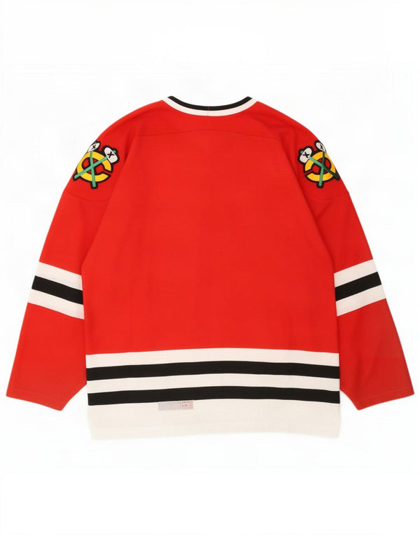 Vintage Ανδρικά Chicago Blackhawks CCM 1990-96 πουκάμισο χόκεϊ Large Red Sports