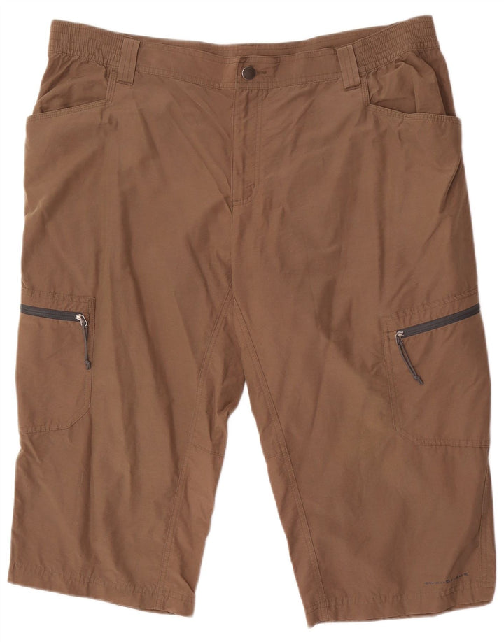 Ανδρικό σορτς Columbia Titanium Cargo XL W40 καφέ βαμβακερό