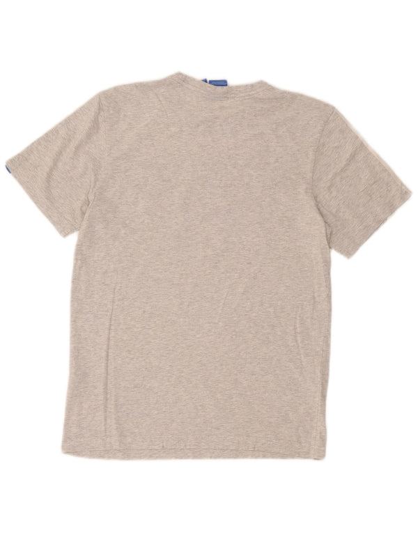 Ανδρικό γραφικό T-Shirt Adidas Top Small Grey Colourblock Βαμβακερό