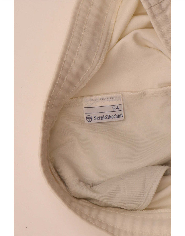 Ανδρικό γραφικό αθλητικό σορτς Sergio Tacchini IT 54 XL Λευκό Πολυεστέρας