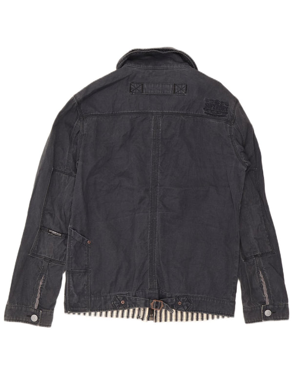 Superdry Ανδρικό Utility Jacket UK 42 XL Navy Blue Cotton