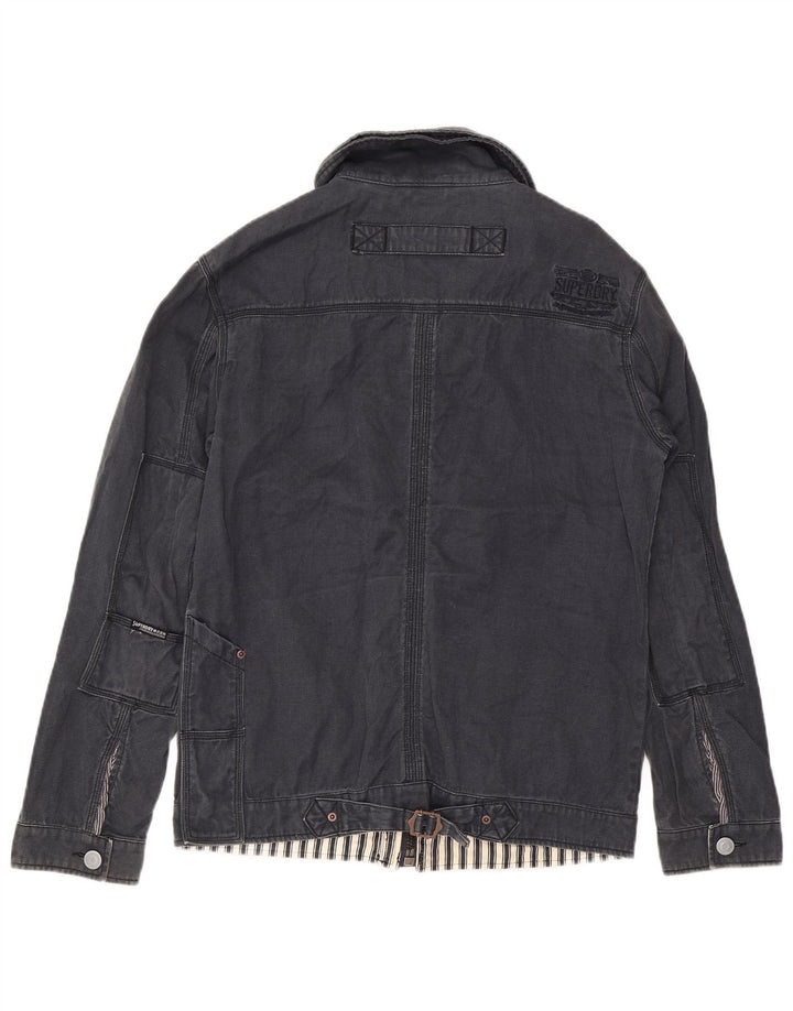 Superdry Ανδρικό Utility Jacket UK 42 XL Navy Blue Cotton