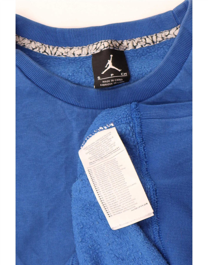 Ανδρικό φούτερ Jordan Abstract μοτίβο Jumper Μικρό μπλε βαμβακερό