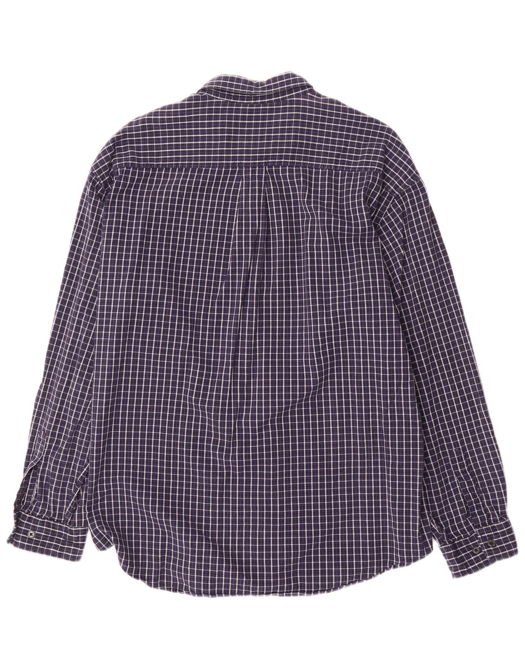 DOCKERS Ανδρικό φανελένιο πουκάμισο XL Navy Blue Check Cotton
