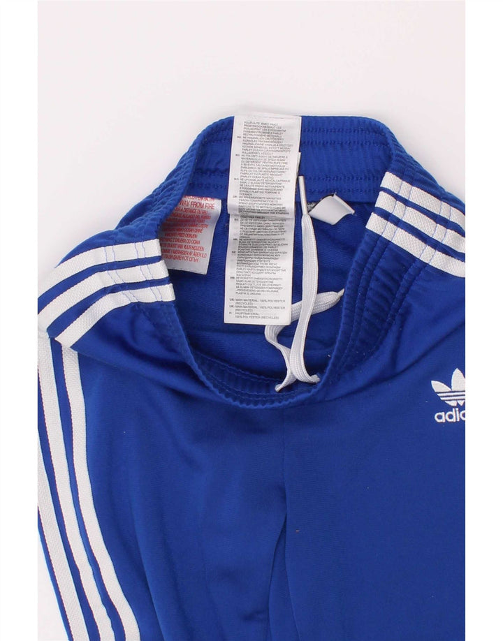 Adidas Boys Tracksuit Trousers Joggers 2-3 Years Blue Polyester