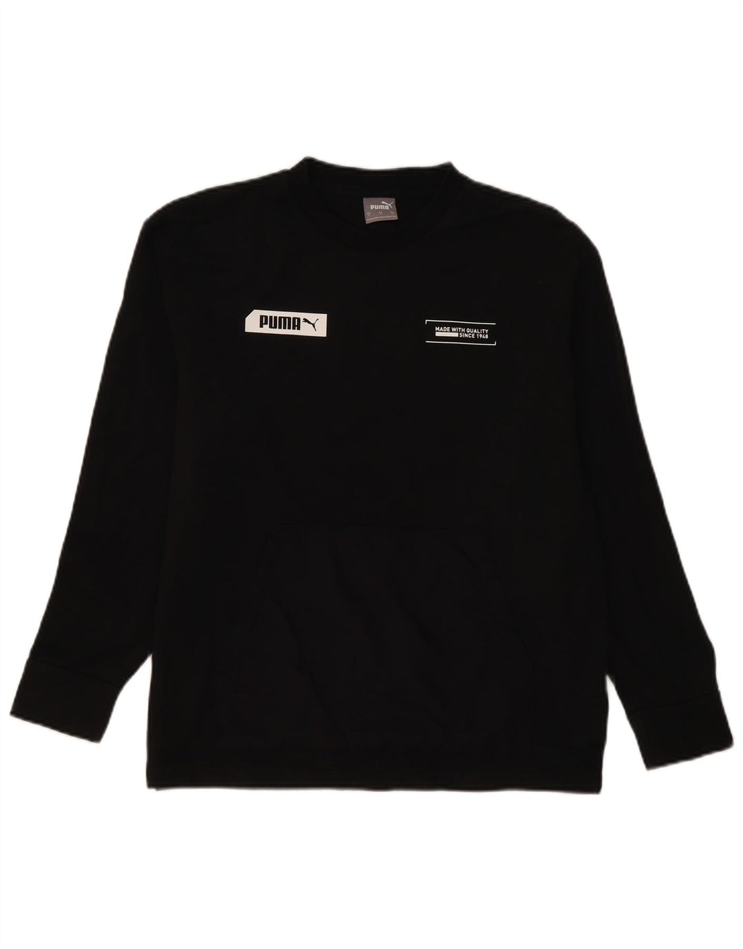 Ανδρικό γραφικό φούτερ Puma Jumper Μικρό μαύρο βαμβακερό