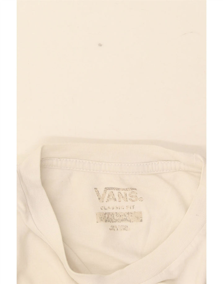 Vans Boys Graphic T-Shirt Top 11-12 Years Λευκό