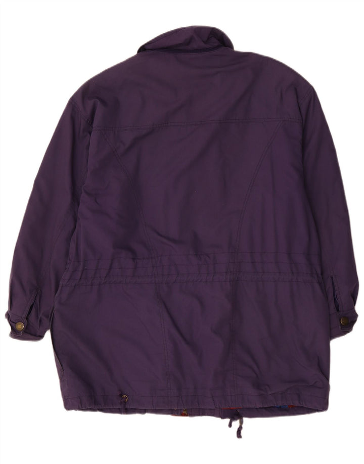 Vintage Γυναικείο Ανεμοδαρικό Παλτό UK 20 2XL Μωβ