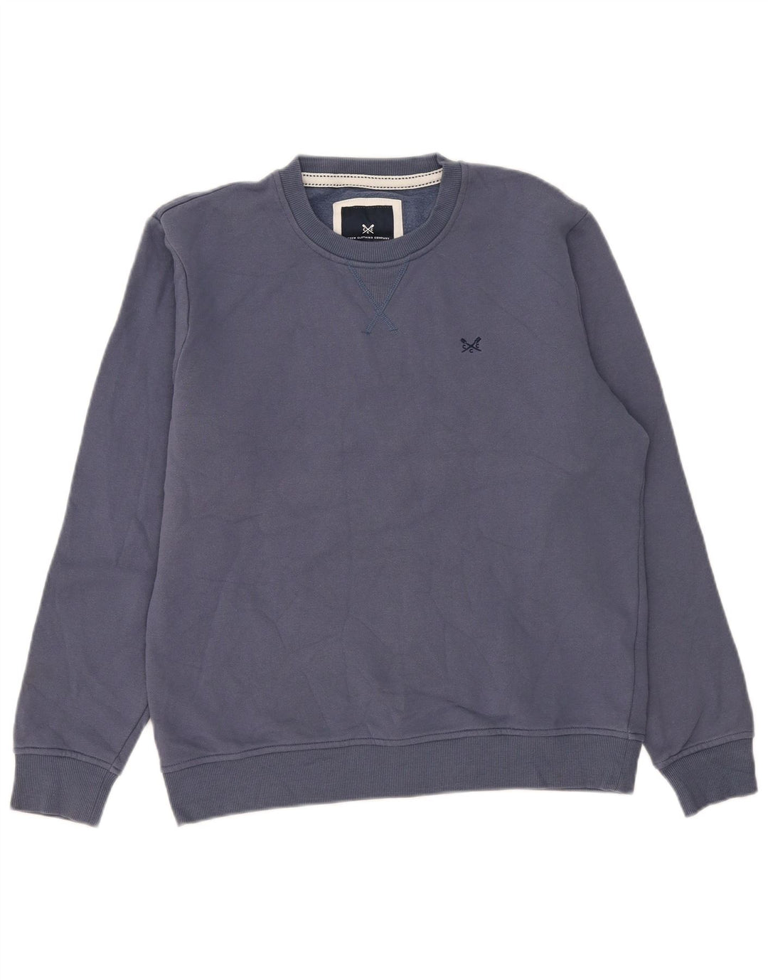 Ανδρικό φούτερ Crew Clothing Jumper από μεσαίο μπλε βαμβακερό