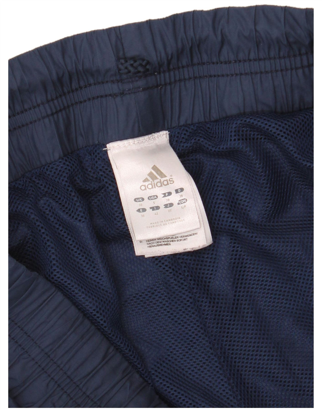 Γυναικεία αθλητική φόρμα ADIDAS Παντελόνι Joggers UK 10 Small Navy Blue Polyamide
