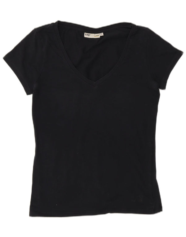 Lee Γυναικείο T-Shirt Top UK 14 Large Black