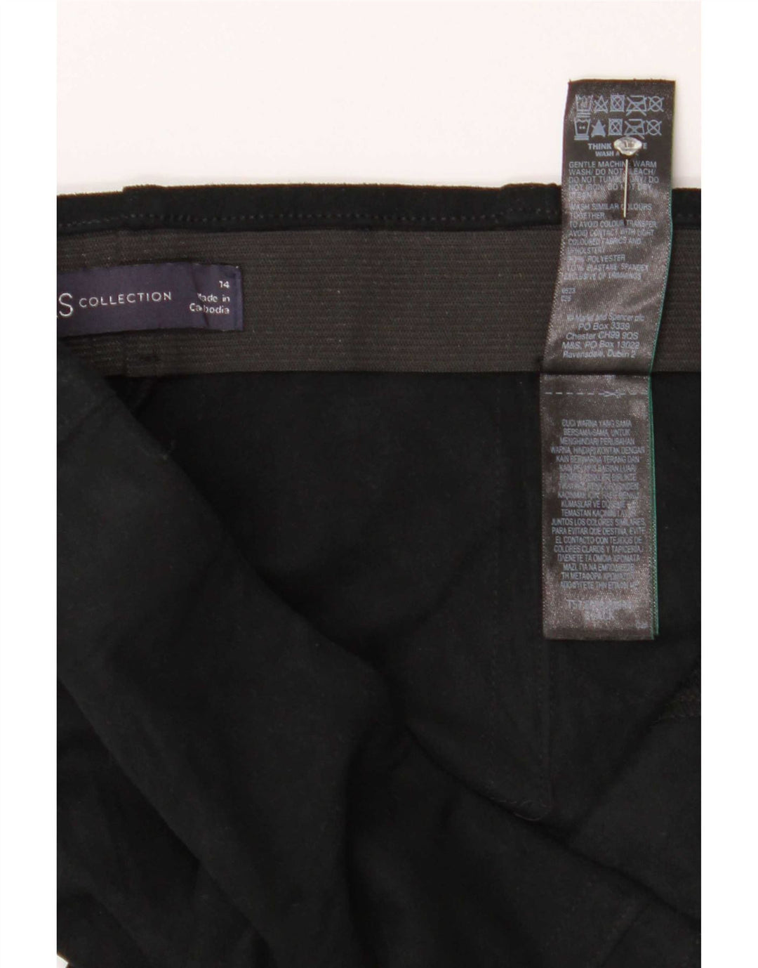 Marks & Spencer Γυναικεία Κολάν UK 14 Large Black Polyester