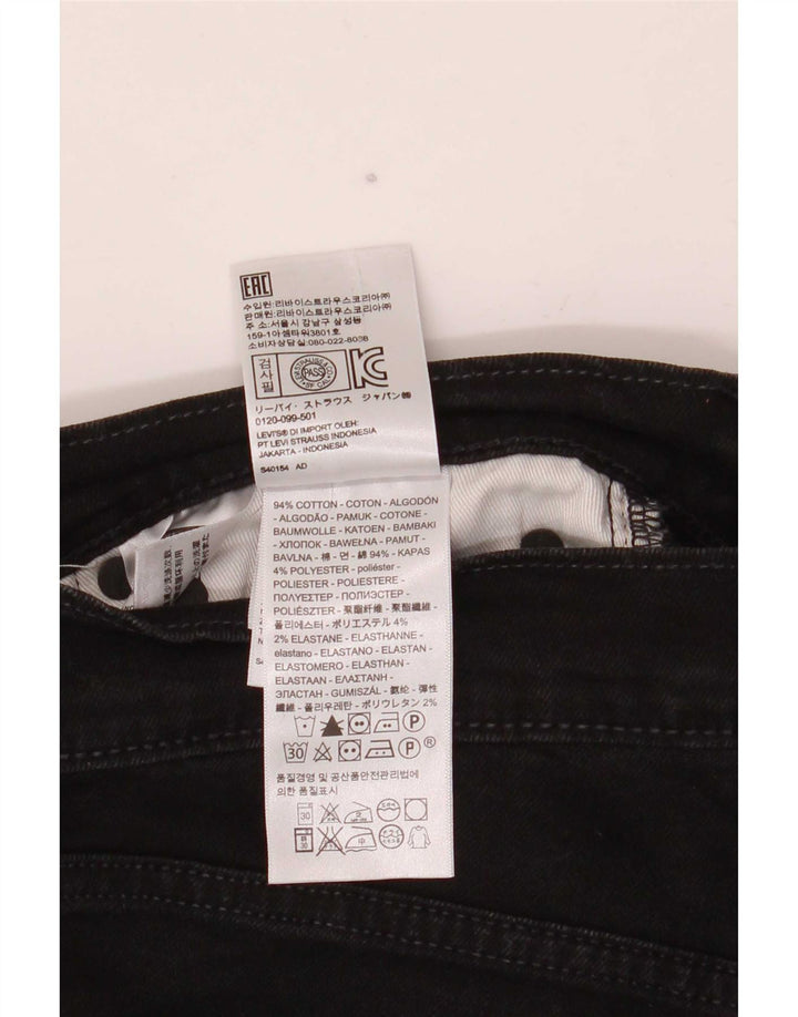 Levi's Mens 511 Slim Jeans W32 L29 Μαύρο βαμβακερό