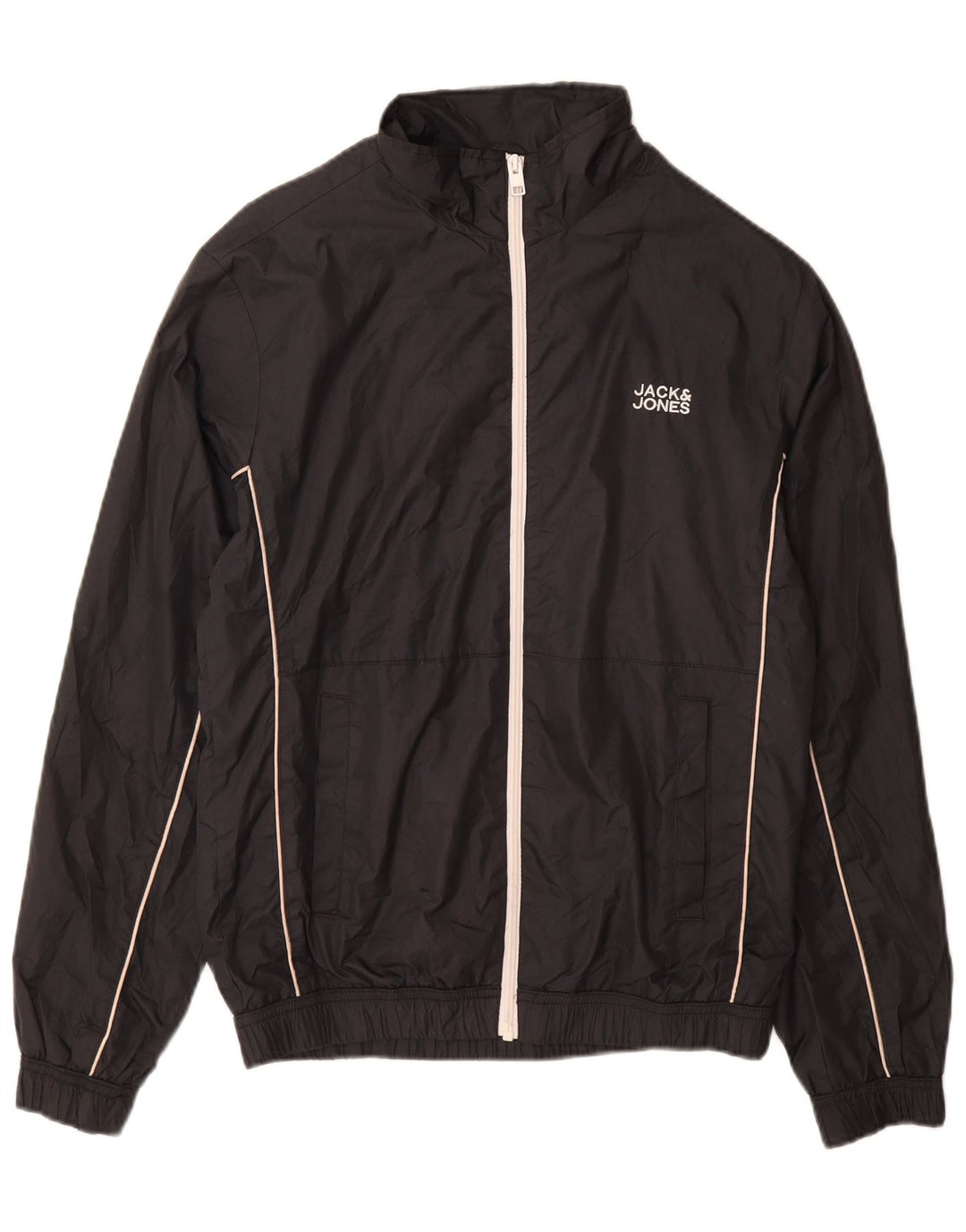 Jack & Jones Ανδρική αθλητική φόρμα Top Jacket Μεσαίο Μαύρο Πολυεστέρα
