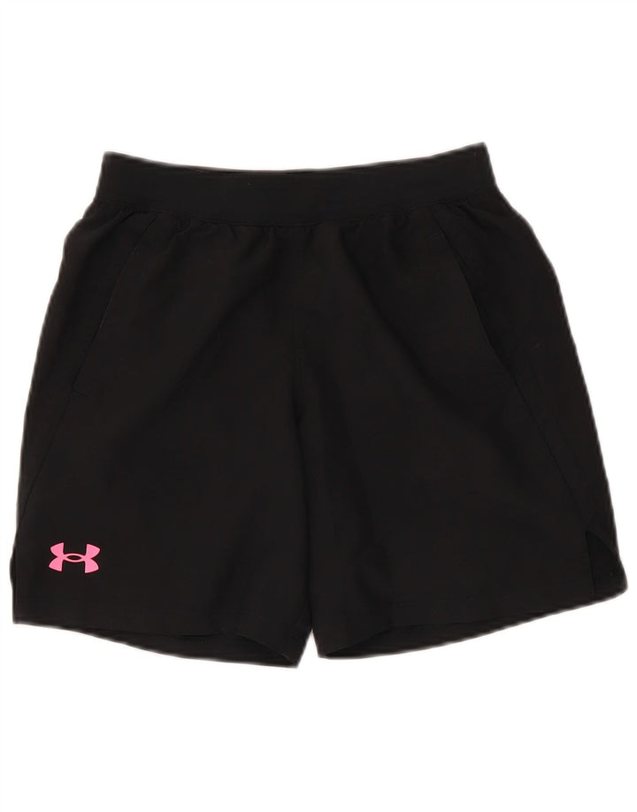 Under Armour Girls Graphic Sport Short 9-10 Years Medium Black Polyester