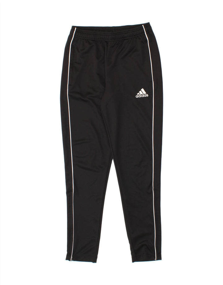 ADIDAS Boys Tracksuit Trousers 13-14 Years  Black Polyester Vintage Adidas and Second-Hand Adidas from Messina Hembry 