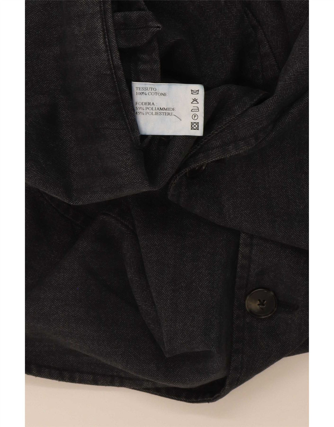 Vintage Ανδρικό σακάκι με 3 κουμπιά IT 52 XL Γκρι ρίγε βαμβακερό