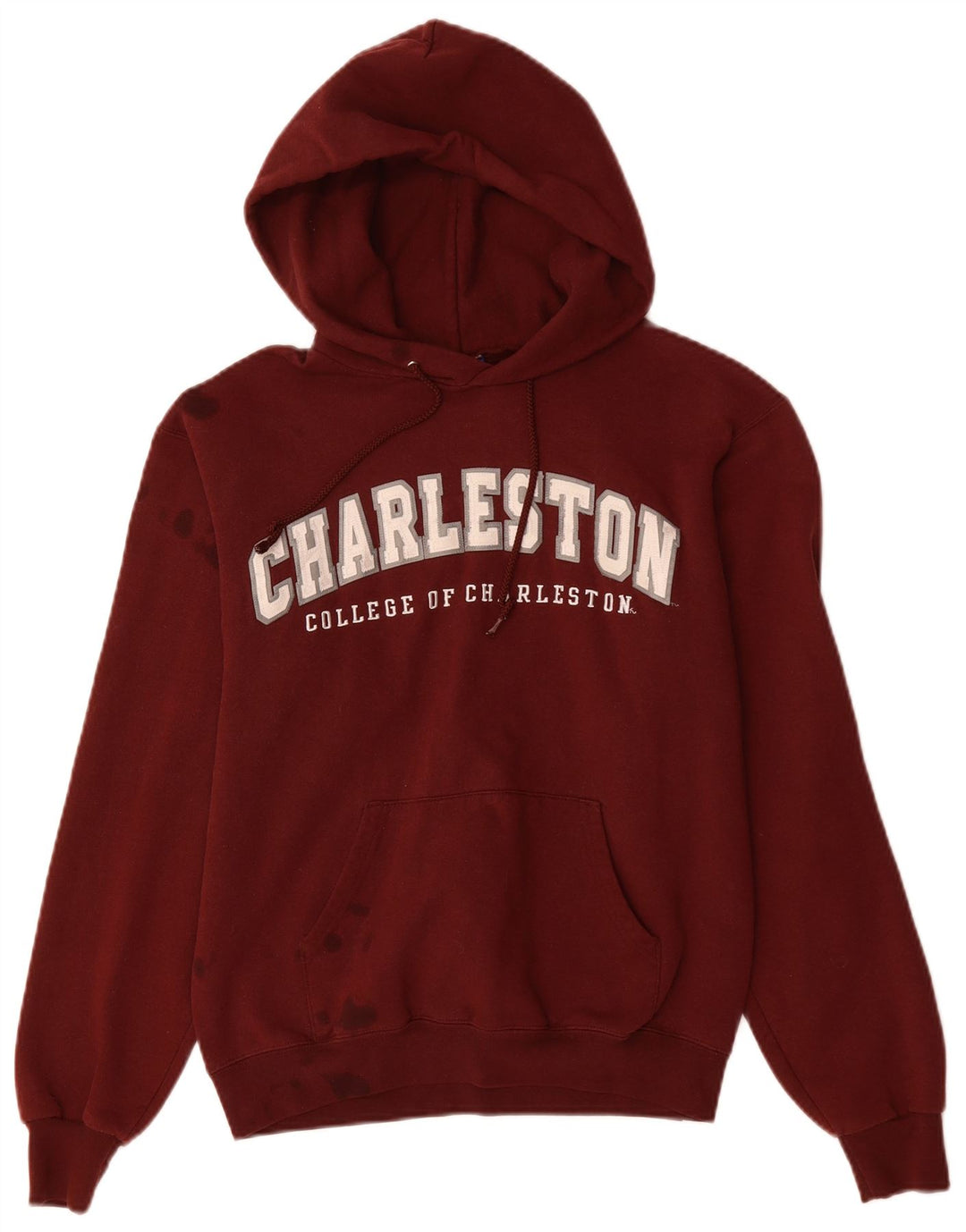 CHAMPION Ανδρικό Charleston Graphic Hoodie Jumper Μικρό βαμβακερό μπορντό
