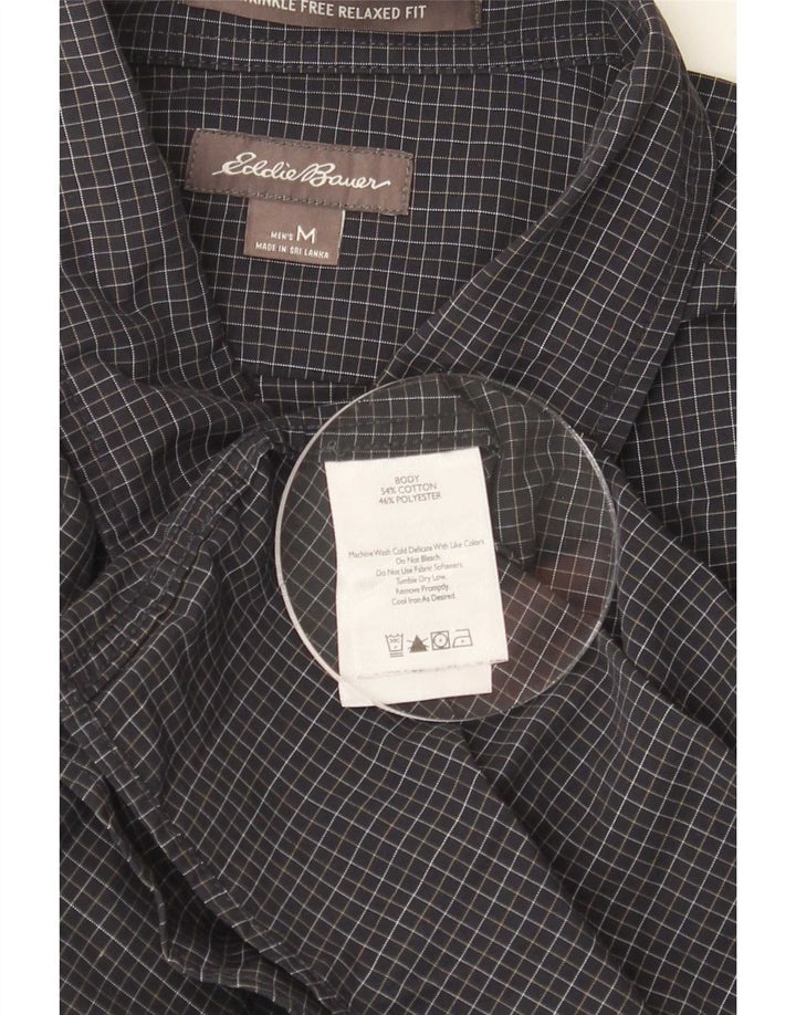 Eddie Bauer Ανδρικό πουκάμισο Relaxed Fit Medium Navy Blue Check Cotton