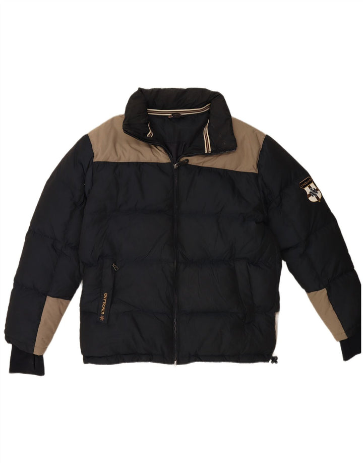 KINGSLAND Ανδρικό μπουφάν με επένδυση UK 42 XL Navy Blue Colorblock Πολυεστέρας