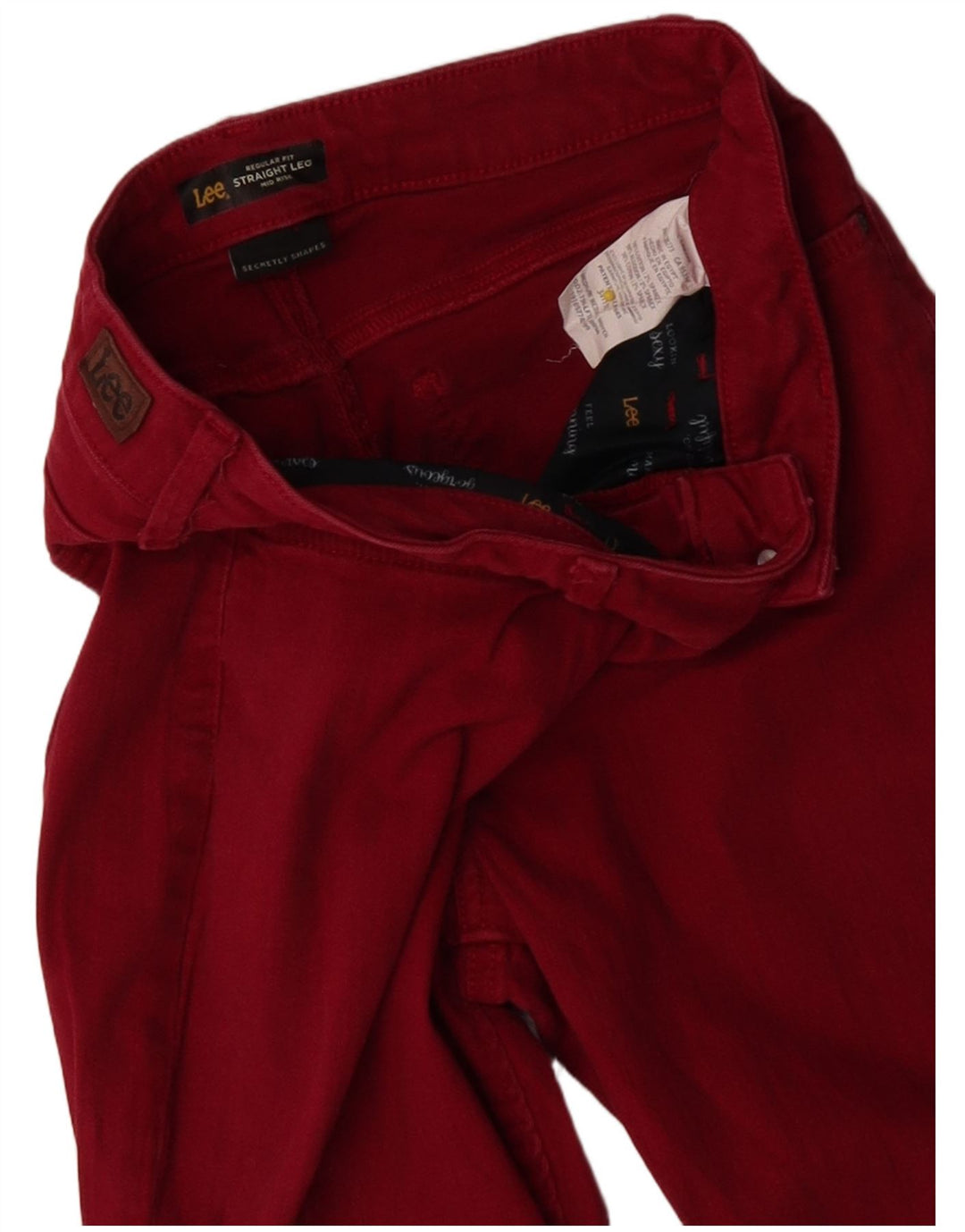 Lee Γυναικείο Ψηλόμεσο Τζιν κανονική Εφαρμογή US 8 Medium W30 L29 Red