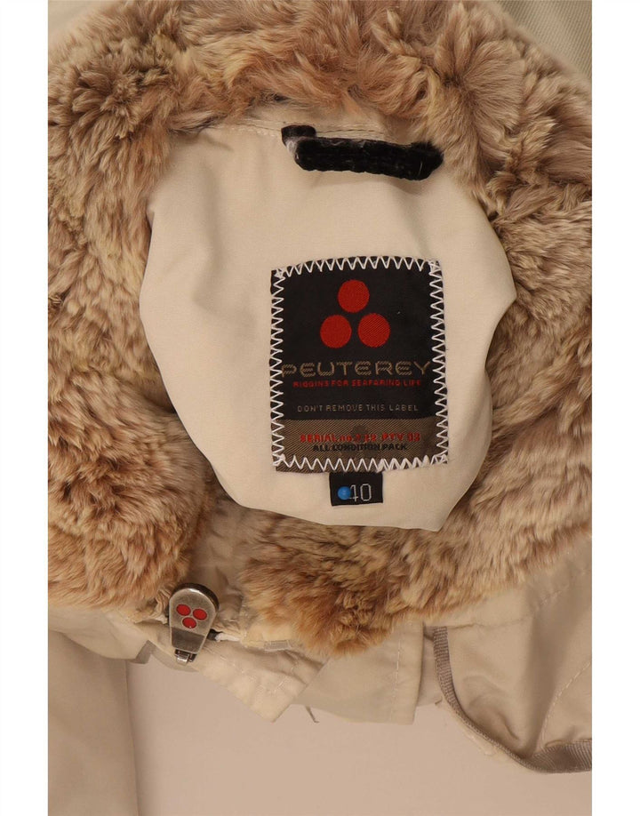 PEUTEREY Γυναικείο μπουφάν με επένδυση IT 40 Medium Beige Polyamide