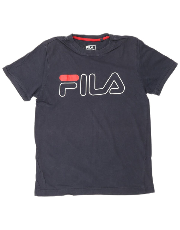 Ανδρικό γραφικό T-Shirt FILA Top Small Navy Blue