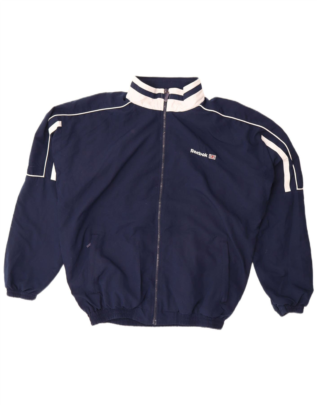 Ανδρική φόρμα με γραφικά Reebok Top Jacket Large Navy Blue Colourblock