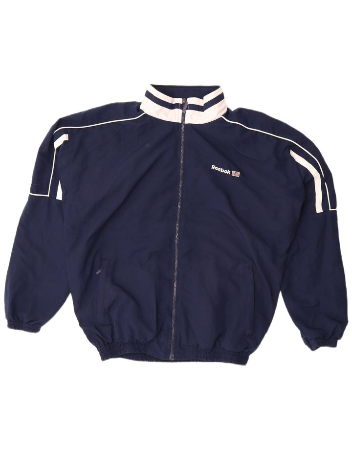 Ανδρική φόρμα με γραφικά Reebok Top Jacket Large Navy Blue Colourblock