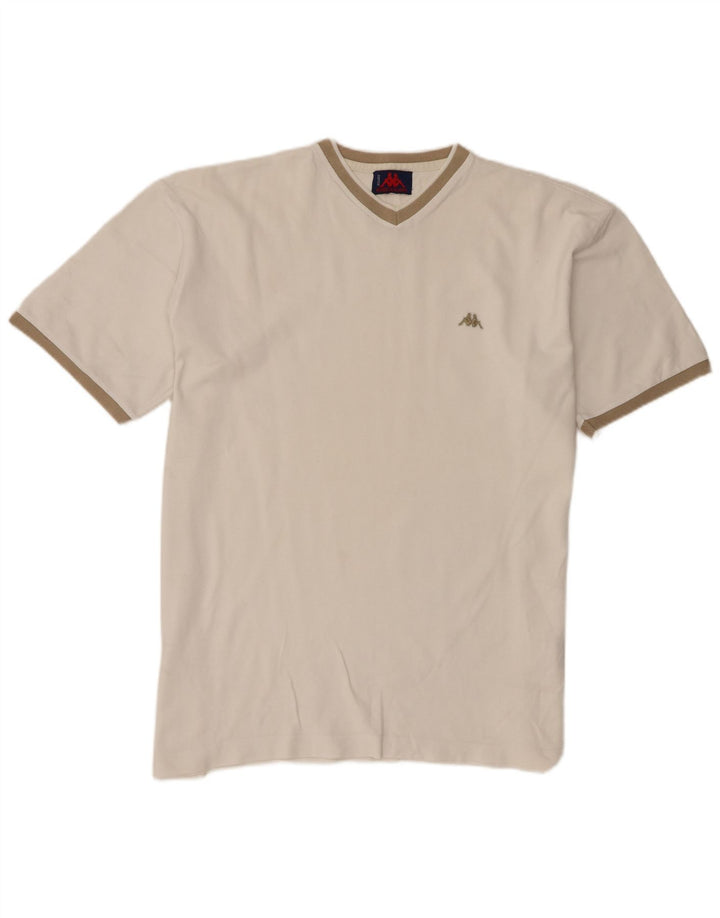 Ανδρικό T-Shirt Kappa Top XL Λευκό βαμβακερό