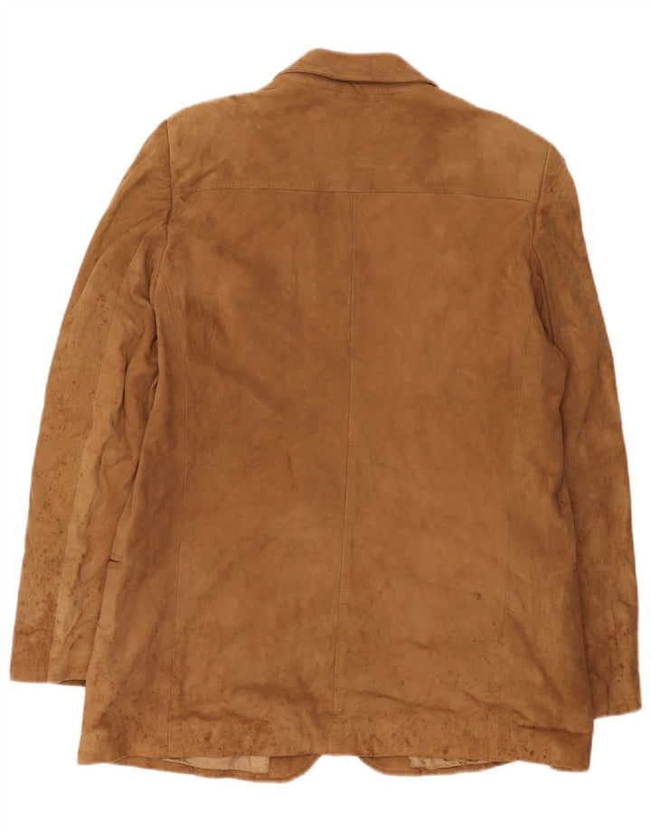 Anfor Γυναικείο Suede 2 Button Jacket IT 52 2XL Beige Leather