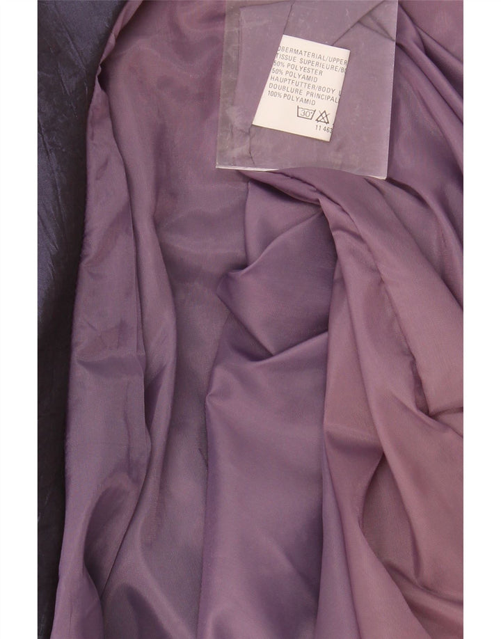 VINTAGE Womens Oversized Overcoat EU 44 XL Purple Polyamide Vintage Vintage and Second-Hand Vintage from Messina Hembry 