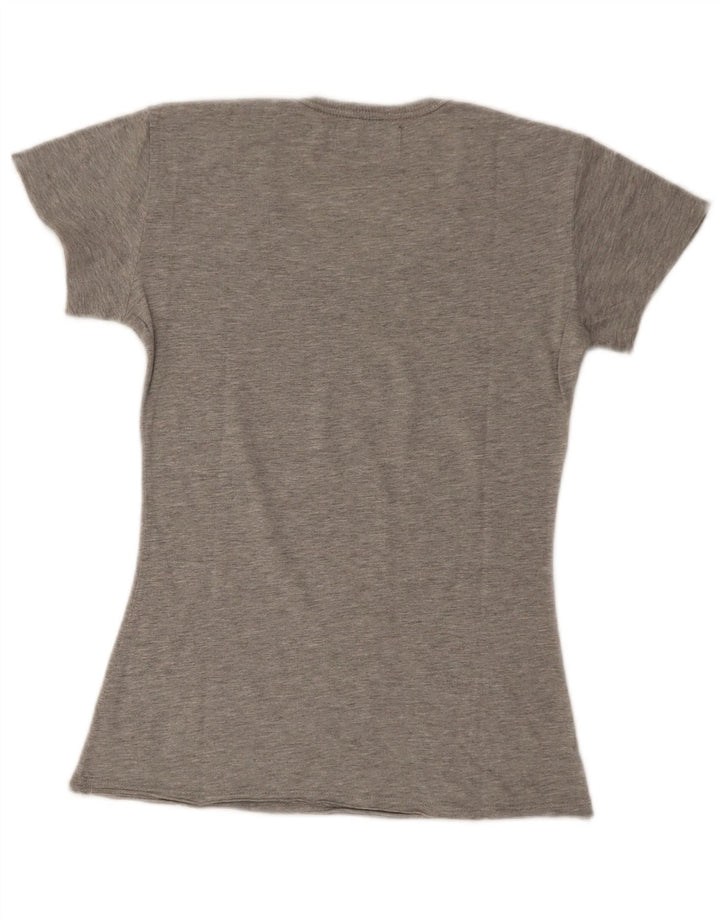 Γυναικείο T-Shirt Diesel Graphic Top UK 8 Small Grey
