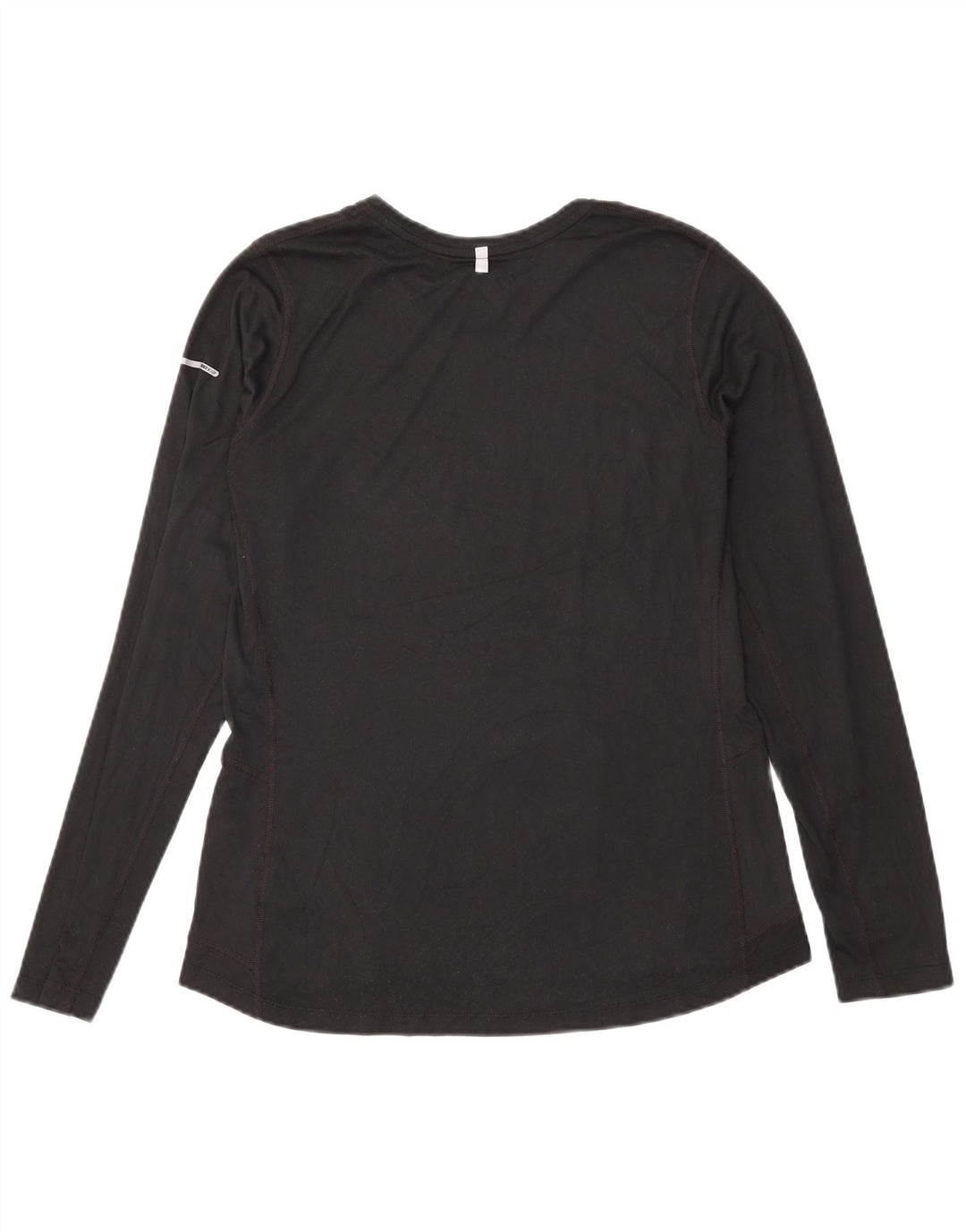 Γυναικείο Nike Dri Fit Μακρυμάνικο UK 16 Large μαύρο πολυεστέρα