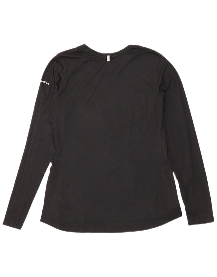 Γυναικείο Nike Dri Fit Μακρυμάνικο UK 16 Large μαύρο πολυεστέρα