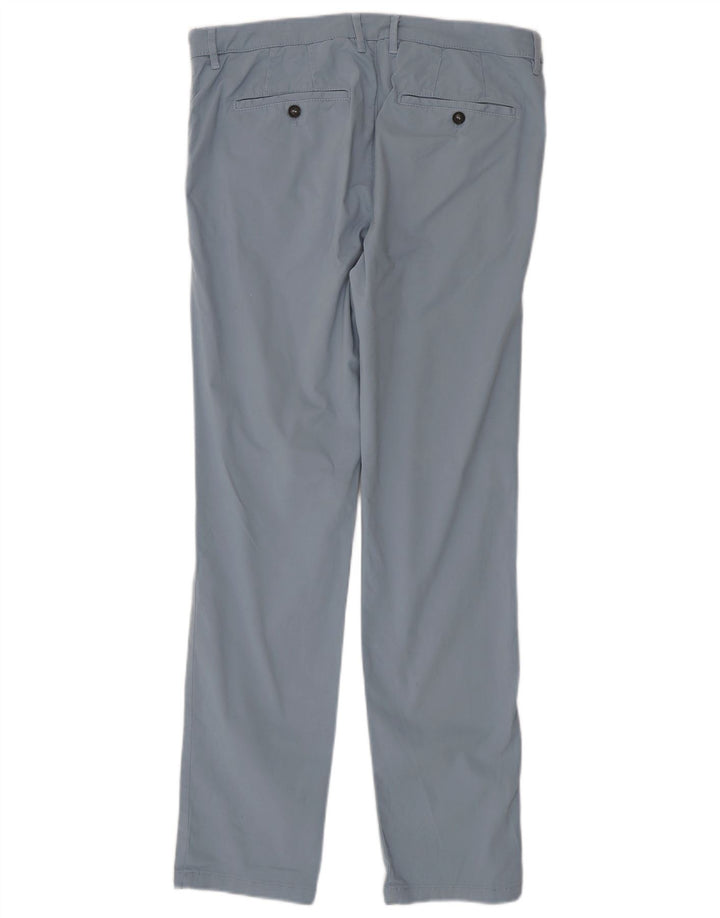 Benetton Ανδρικό ίσιο παντελόνι Chino IT 48 Medium W30 L32 Μπλε βαμβακερό