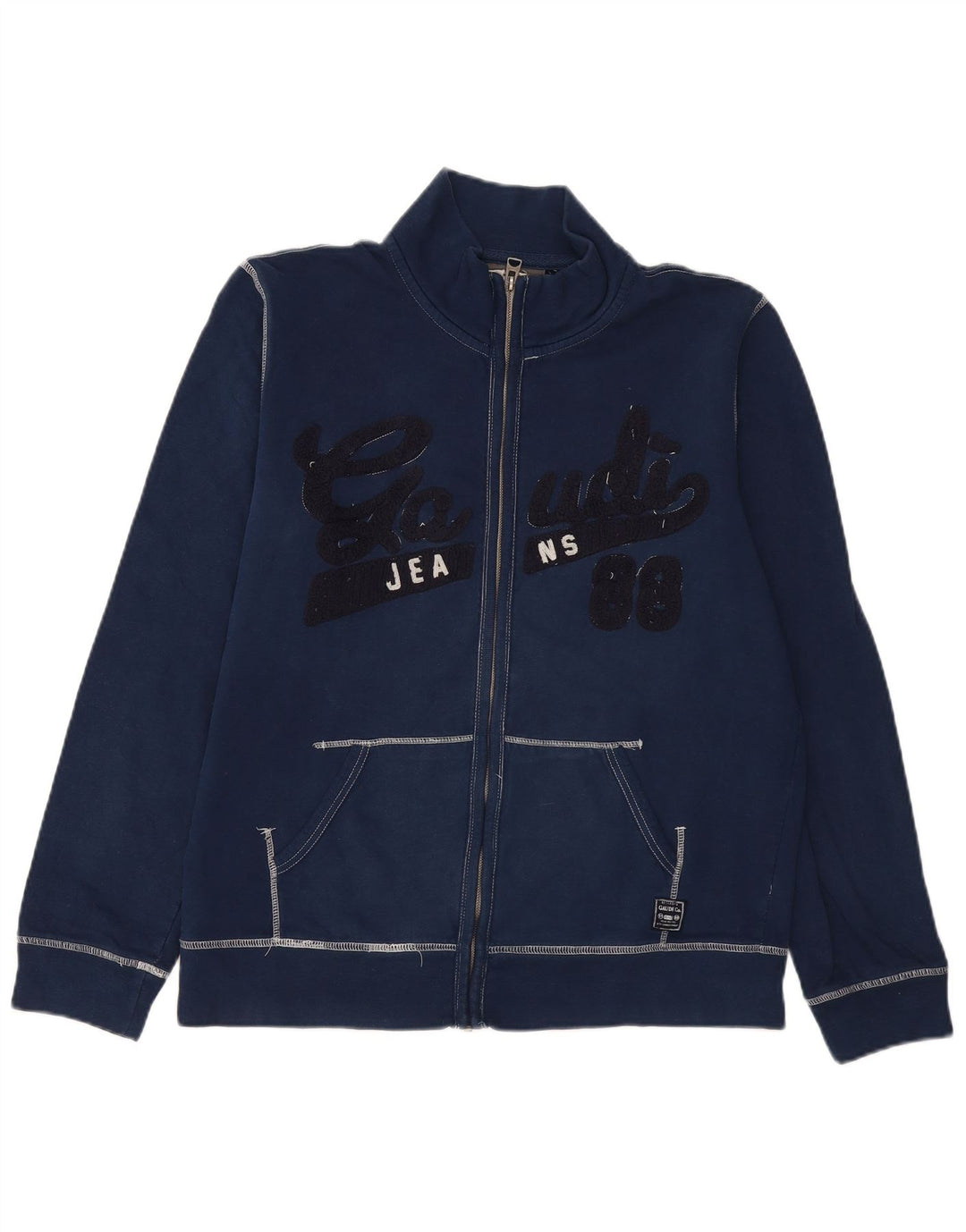 GAUDI Γυναικεία αθλητική φόρμα γραφικών Top Jacket UK 20 2XL Navy Blue