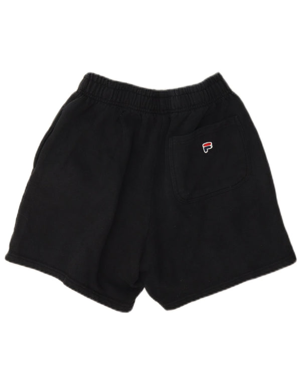 Fila Γυναικείο αθλητικό σορτς UK 6 XS μαύρο βαμβακερό
