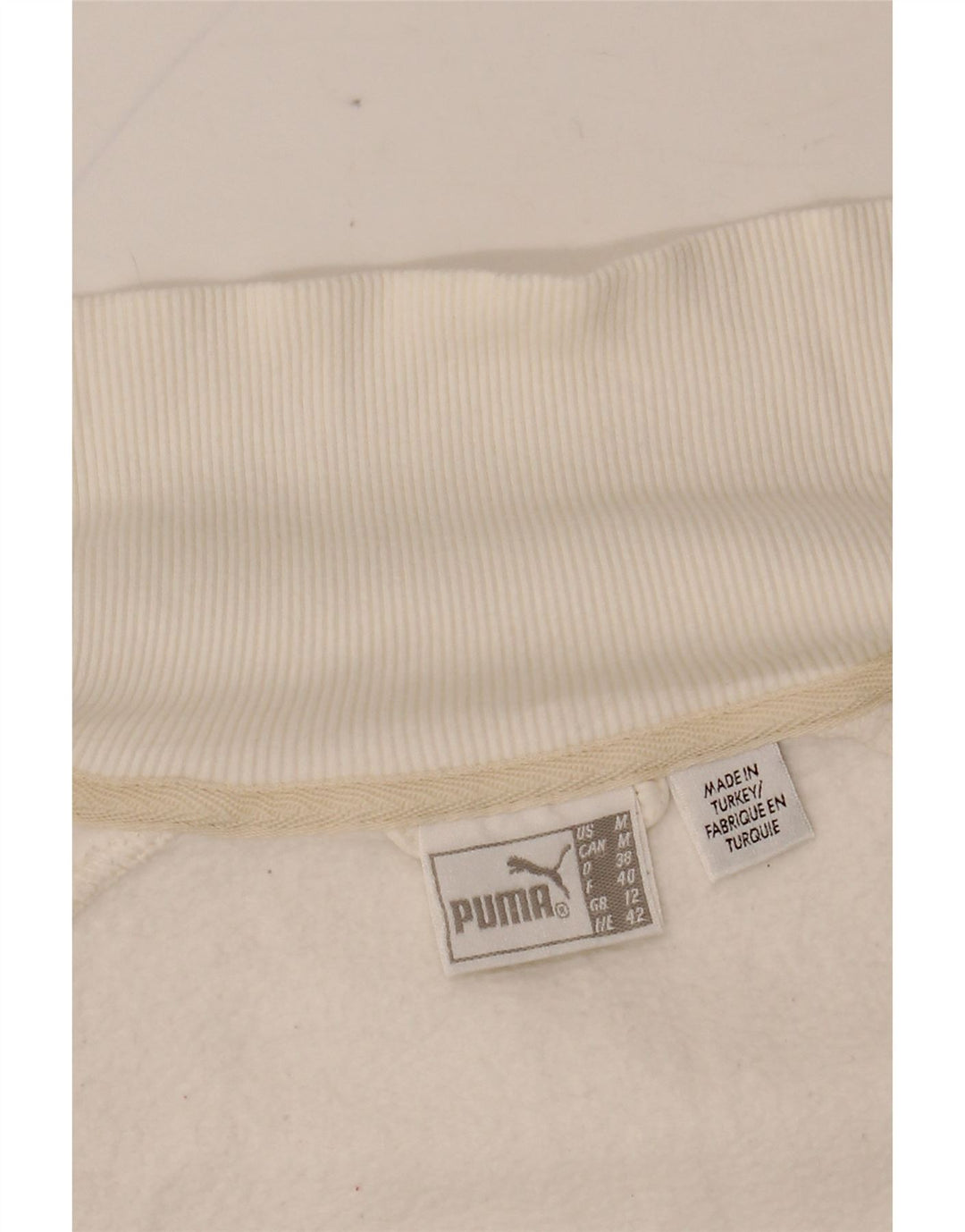 Γυναικεία φόρμα PUMA Graphic Top Jacket UK 14 Medium White