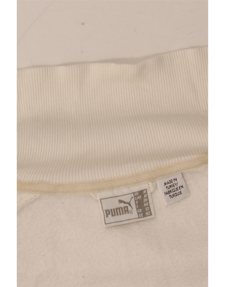 Γυναικεία φόρμα PUMA Graphic Top Jacket UK 14 Medium White