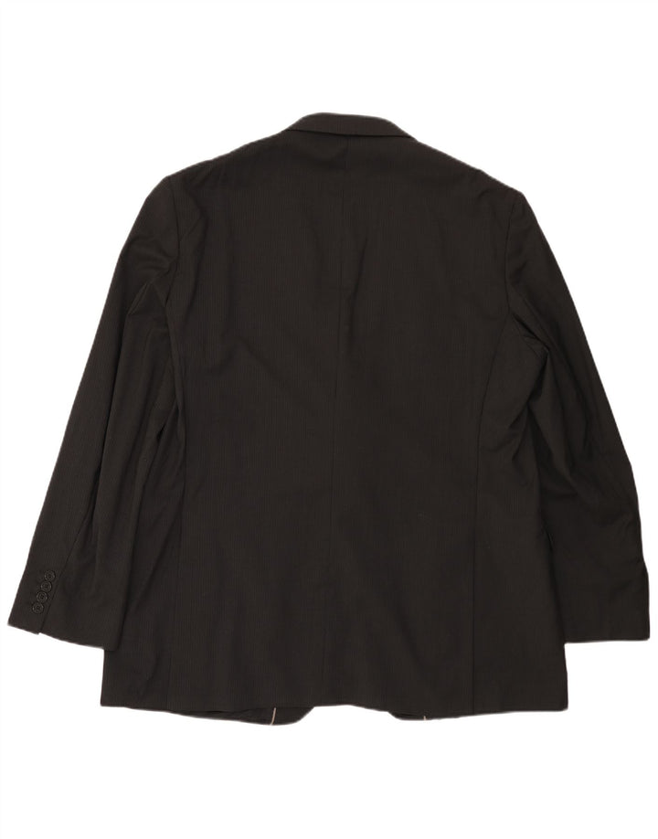 MARKS & SPENCER Ανδρικό σακάκι blazer 2 κουμπιών UK 38 μέτριο μαύρο ρίγες