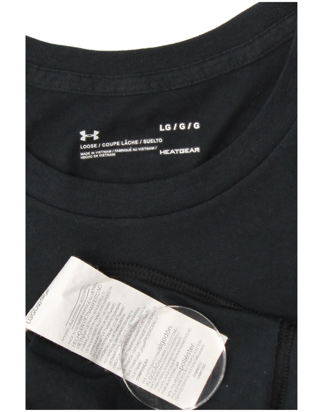 Ανδρικό μπλουζάκι UNDER Armour Heat Gear Top μεγάλο μαύρο βαμβακερό