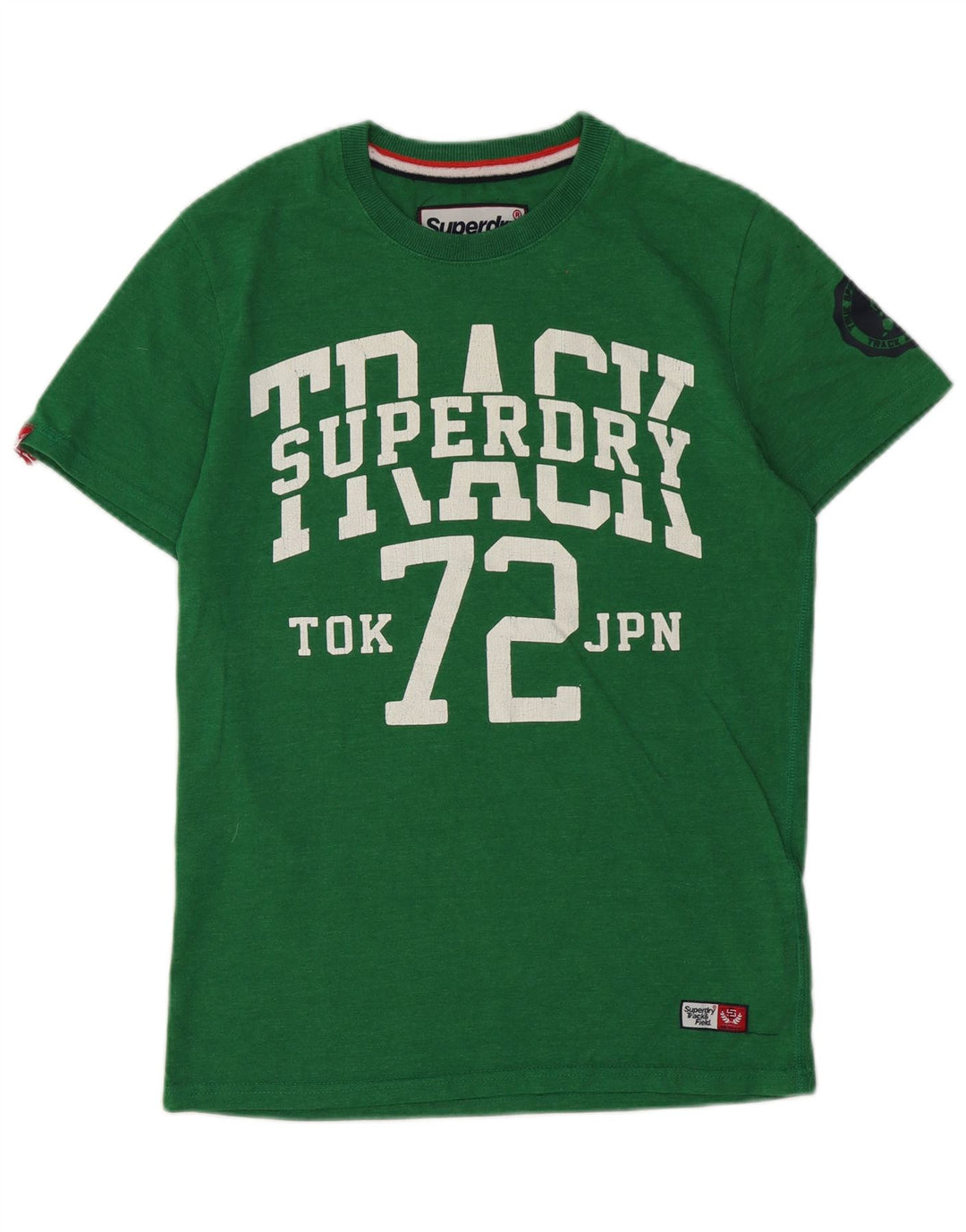 Ανδρικό γραφικό T-Shirt Superdry Top Μεσαίο πράσινο βαμβακερό
